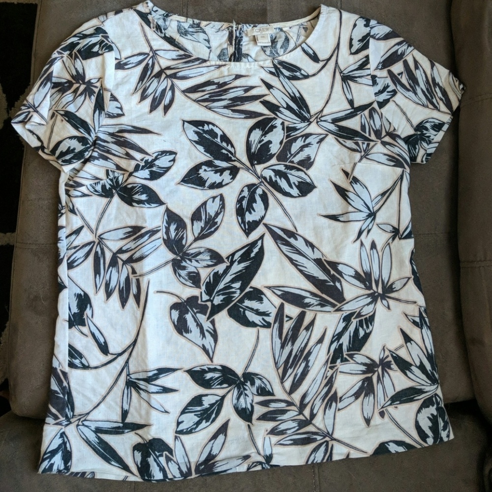 Tropical j.crew top